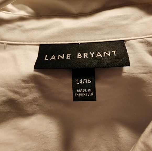 Solid white button-up blouse - Picture 4 of 4